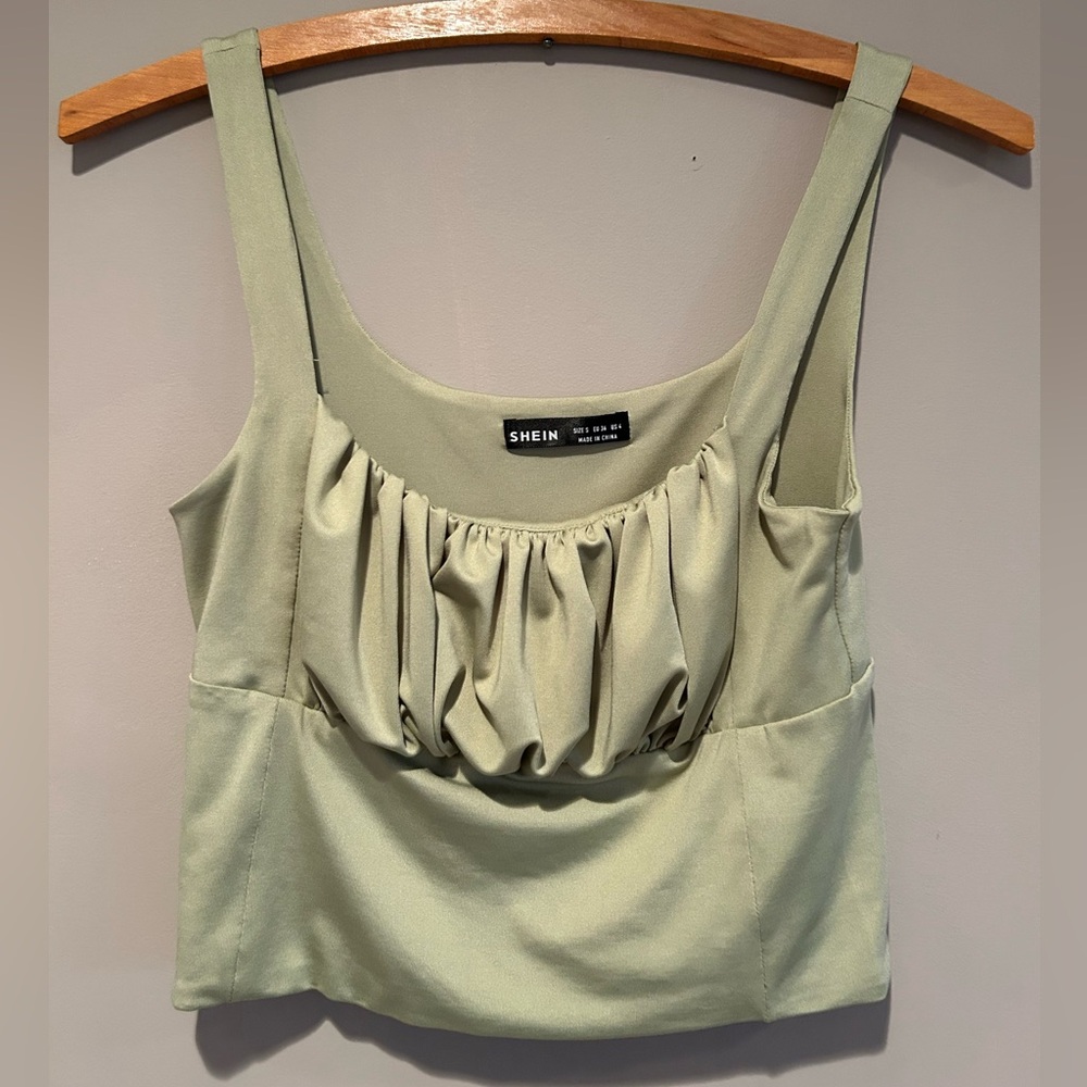 SHEIN Women's Green Tank Top
